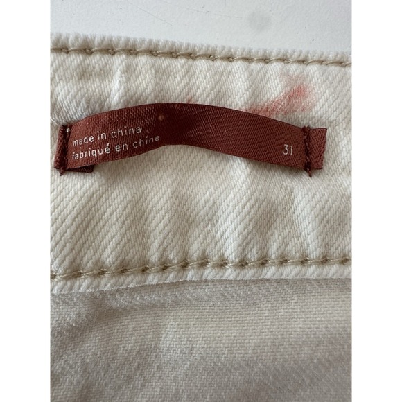 Anthropologie Pilcro Jean Shorts Women's Size 31‎ Beige Beach Vacation Summer - Picture 3 of 9